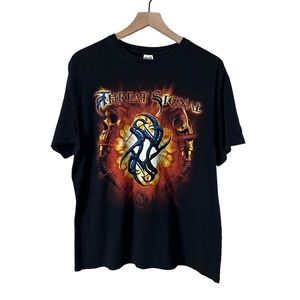 3/$15 Threat Signal 2013 Crown Of Phantoms Graphic T Shirt Hot Topic Band Tee